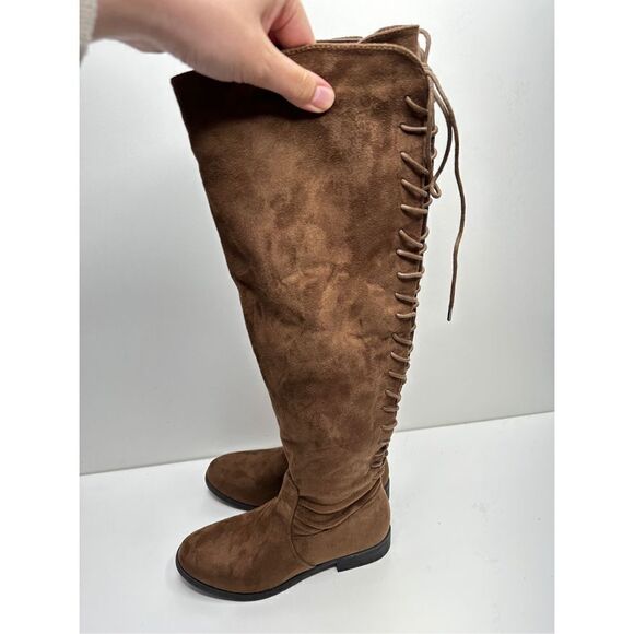 French Connection Over The Knee Boots‎ Womens 6 Brown Jasper Boot New - Picture 5 of 11